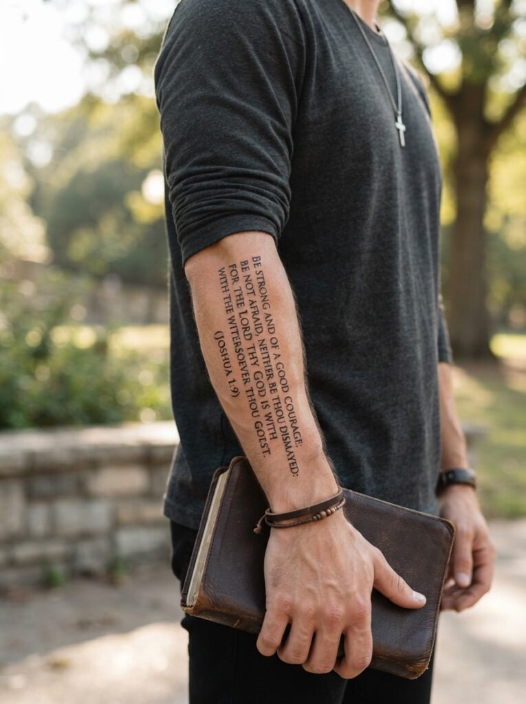 forearm god bible verse