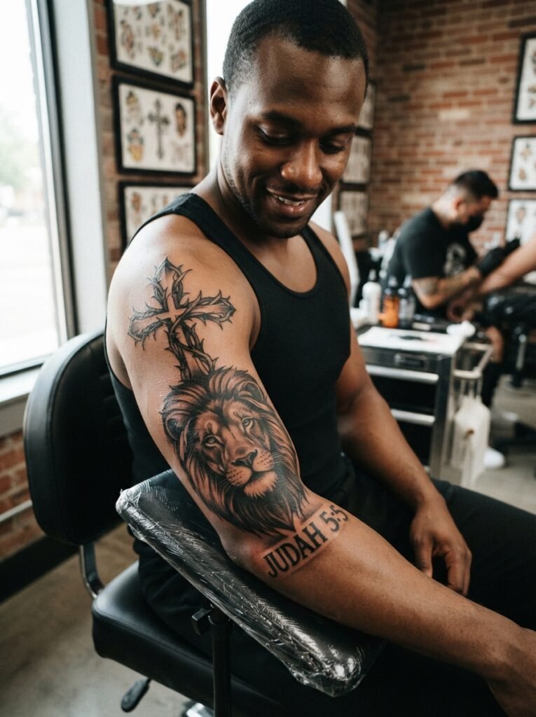 christian tattoo ideas black men