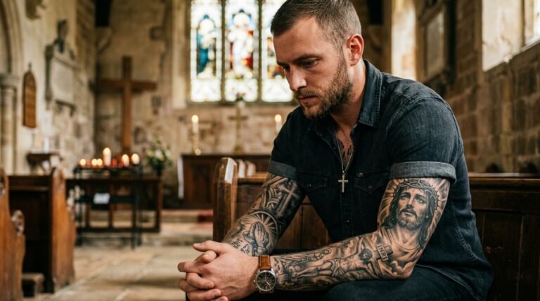 Jesus Christ tattoo for men