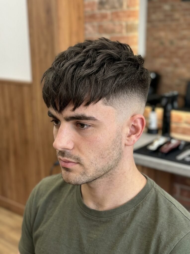Thick Short Crop With Skin Fade