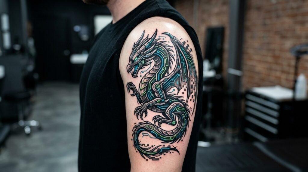 Circuit Dragon Tattoo
