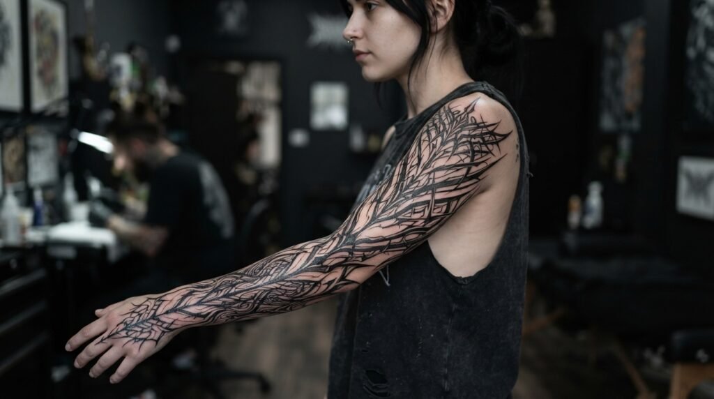 Cybersigilism Sleeve Tattoo