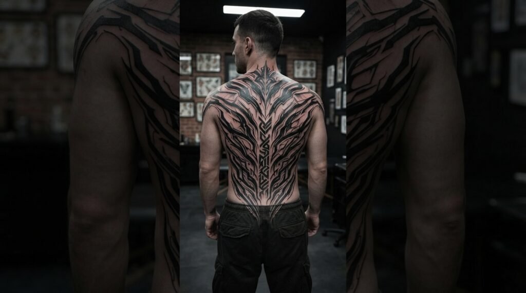 Cybersigilism Back Tattoo