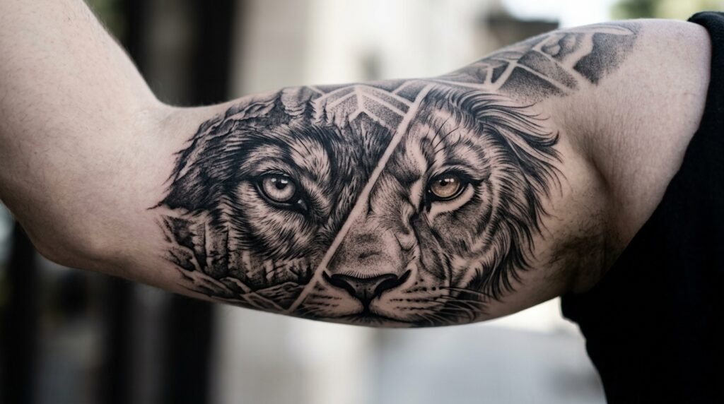 animal eyes tattoo