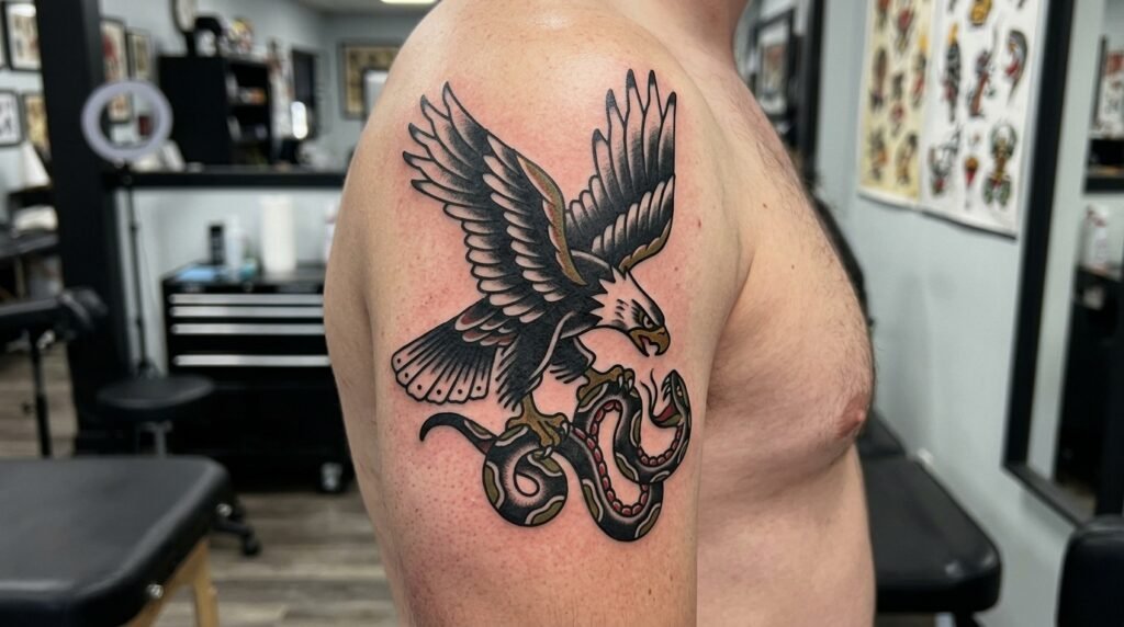 traditional eagle tattoo