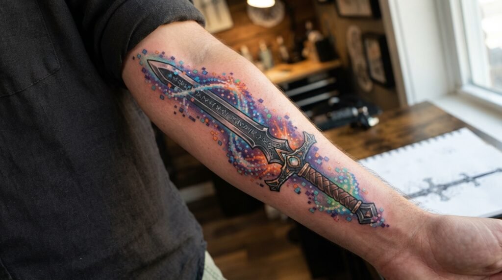 Fantasy Sword Tattoo
