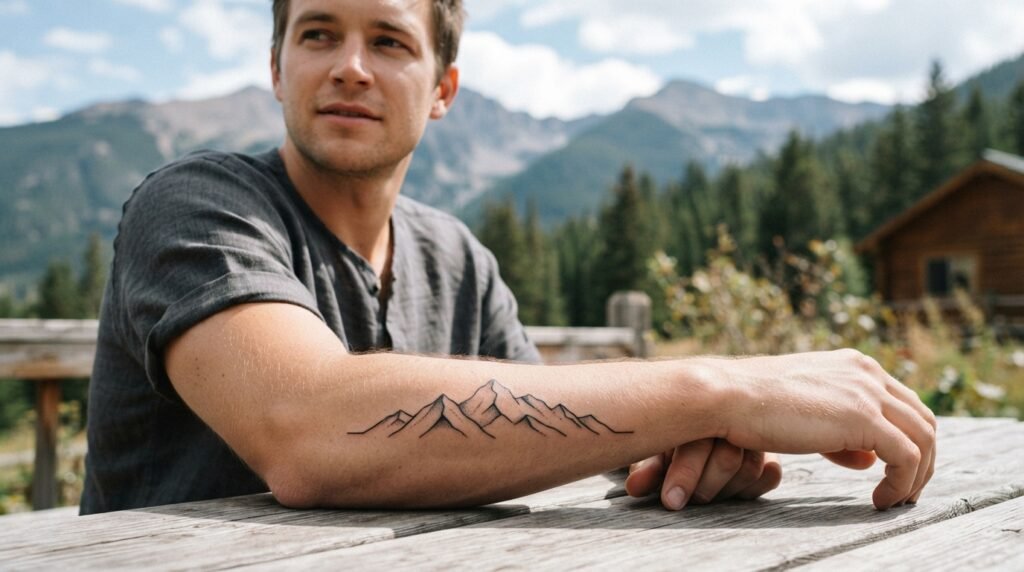 Simple Mountain Tattoo