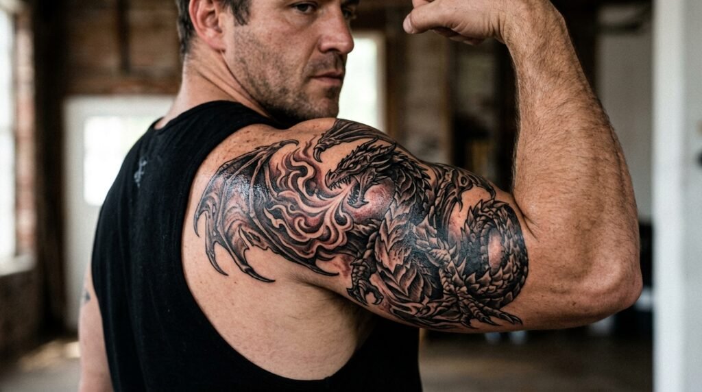 Fire Dragon Tattoo