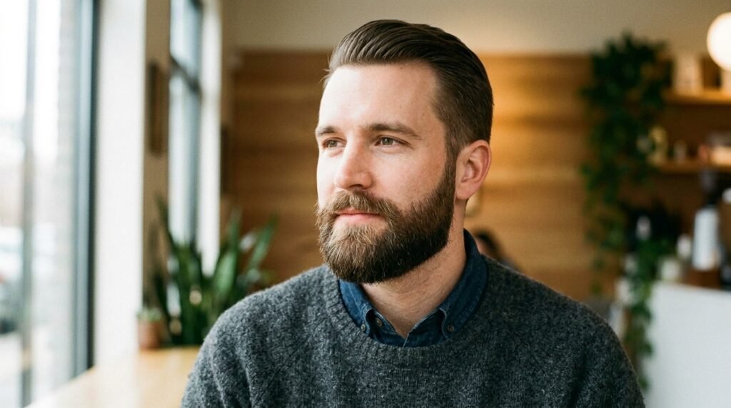 full trimmed beard