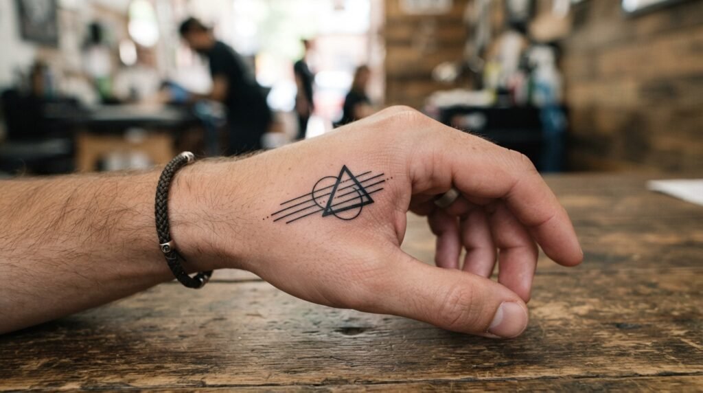 Geometric Hand Tattoo