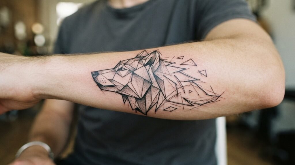 Wolf Outline Sketch
