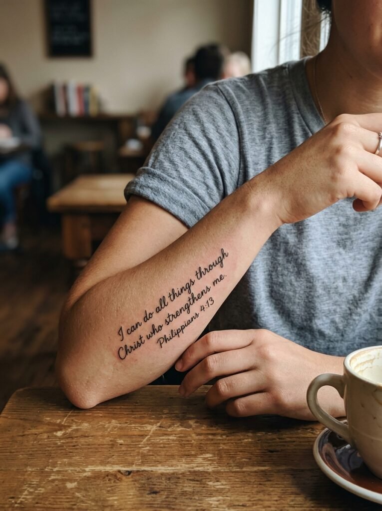 first bible verse tattoo