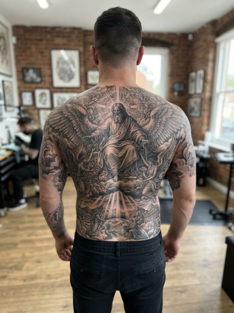 god back tattoo men
