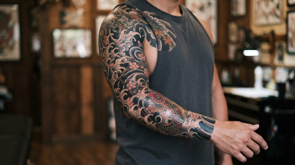Japanese Wave Sleeve