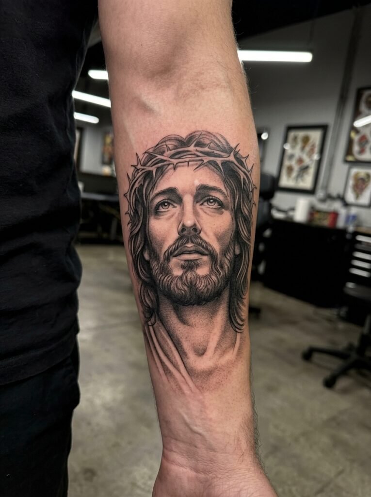 Jesus Forearm Portrait