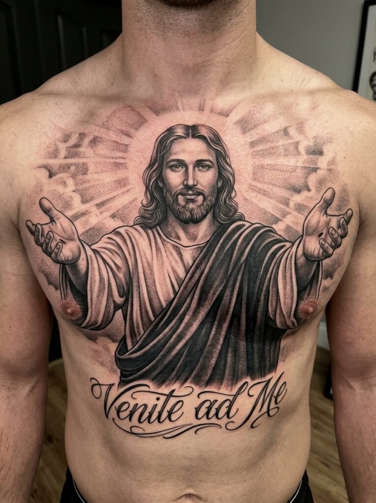Jesus Open Hands Portrait