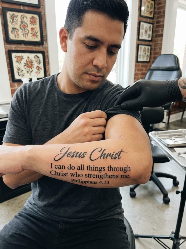 Jesus Scripture Tattoo