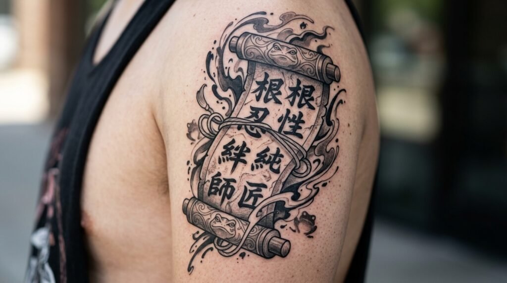 Jiraiya Scroll Tattoo
