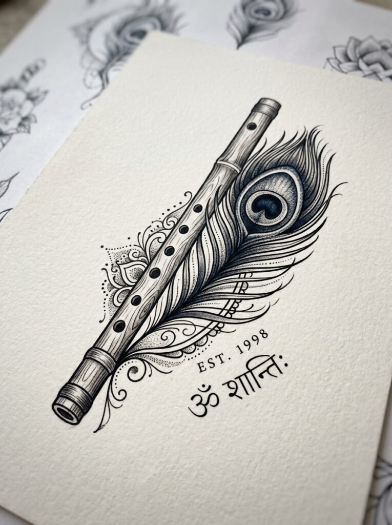 Krishna Flute Design