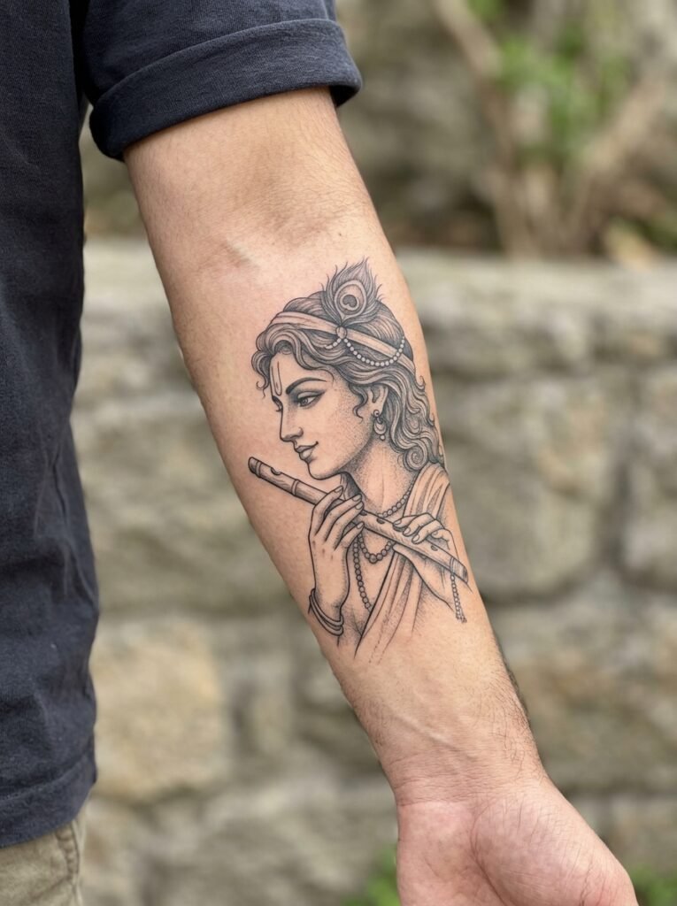 Krishna Flute Portrait