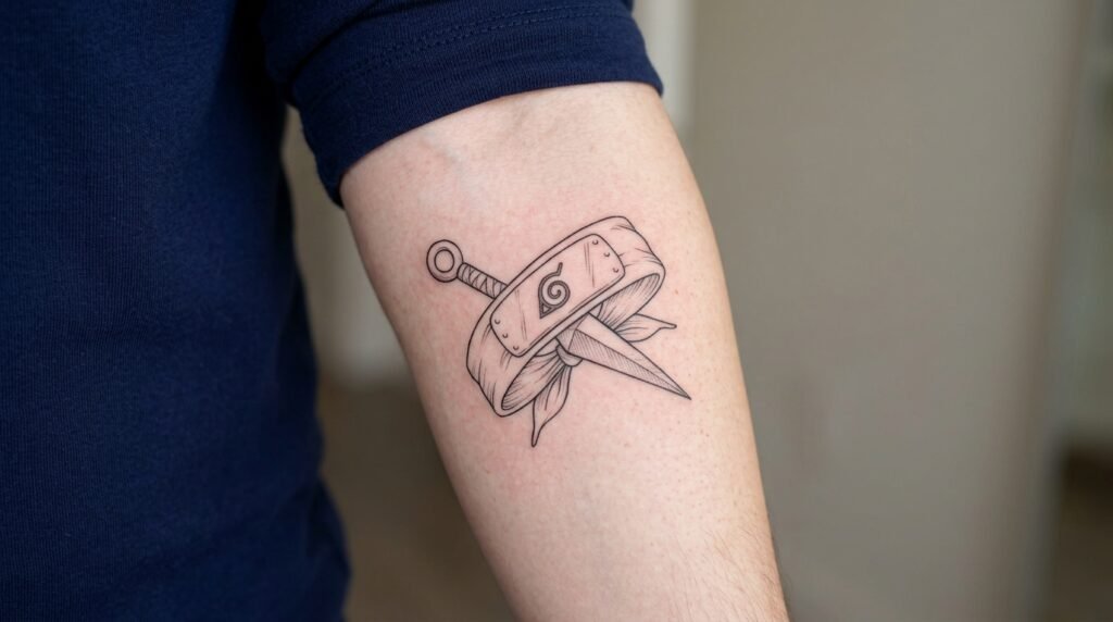 Kunai Headband Tattoo