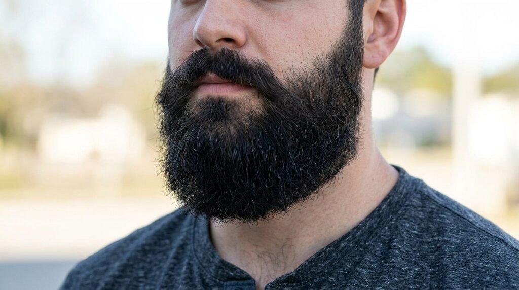 layered full long beard
