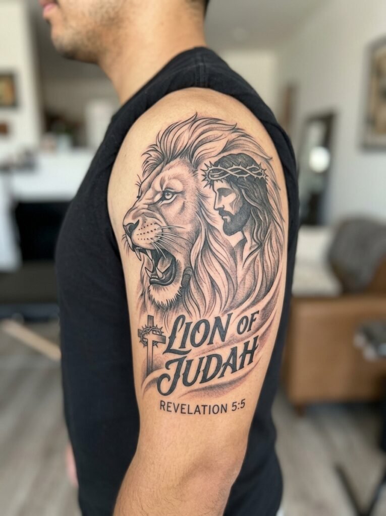 Lion Jesus Tattoo