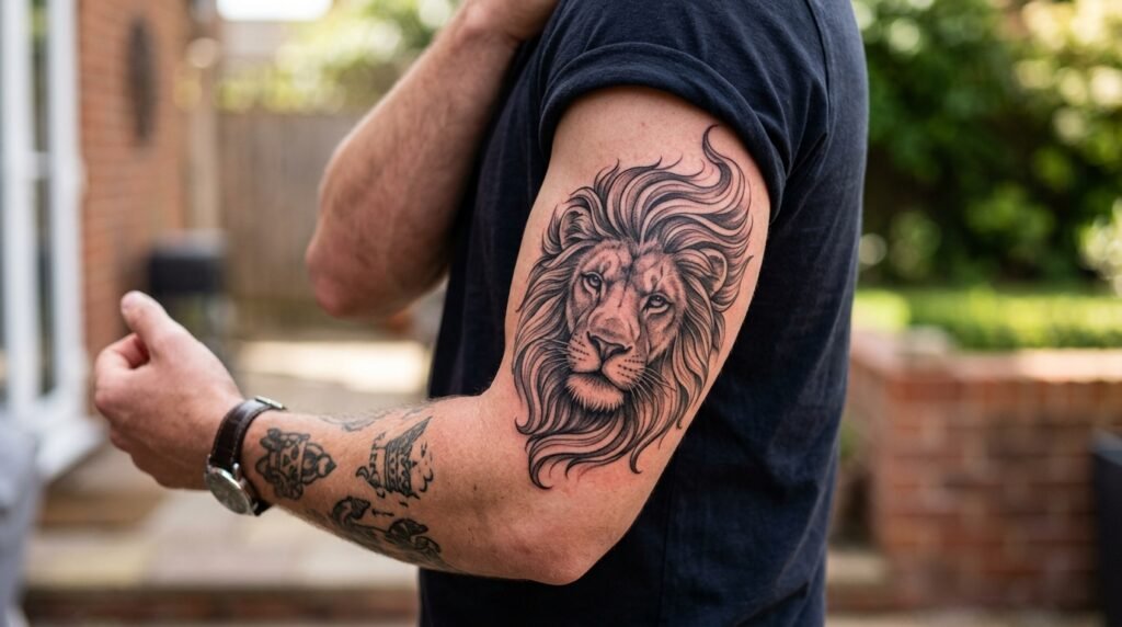 Lion Above Elbow