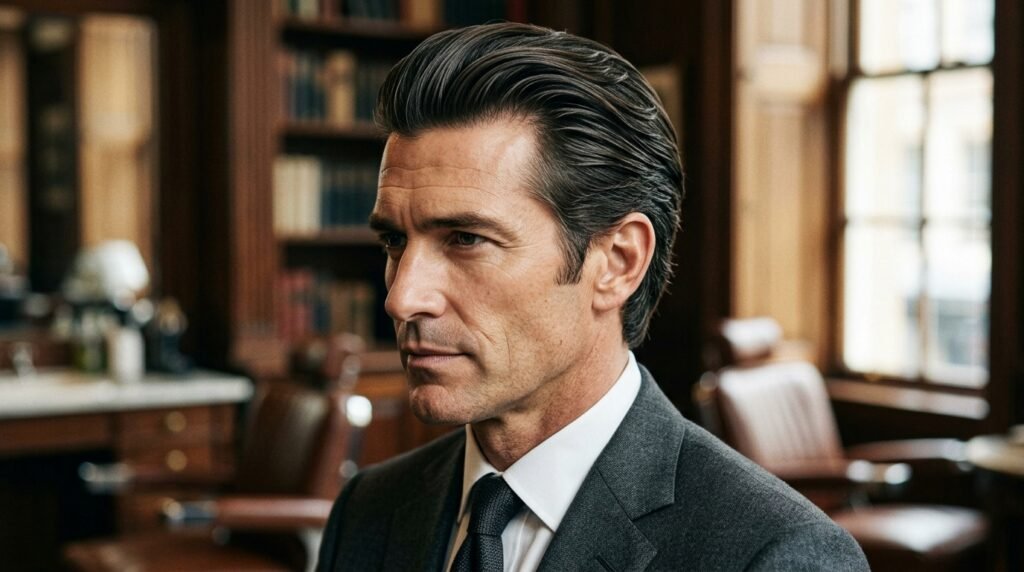 long slicked back classic