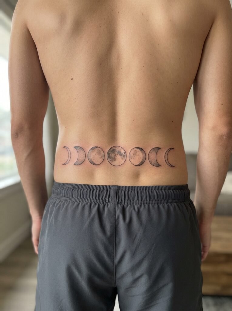 lunar phase tattoo