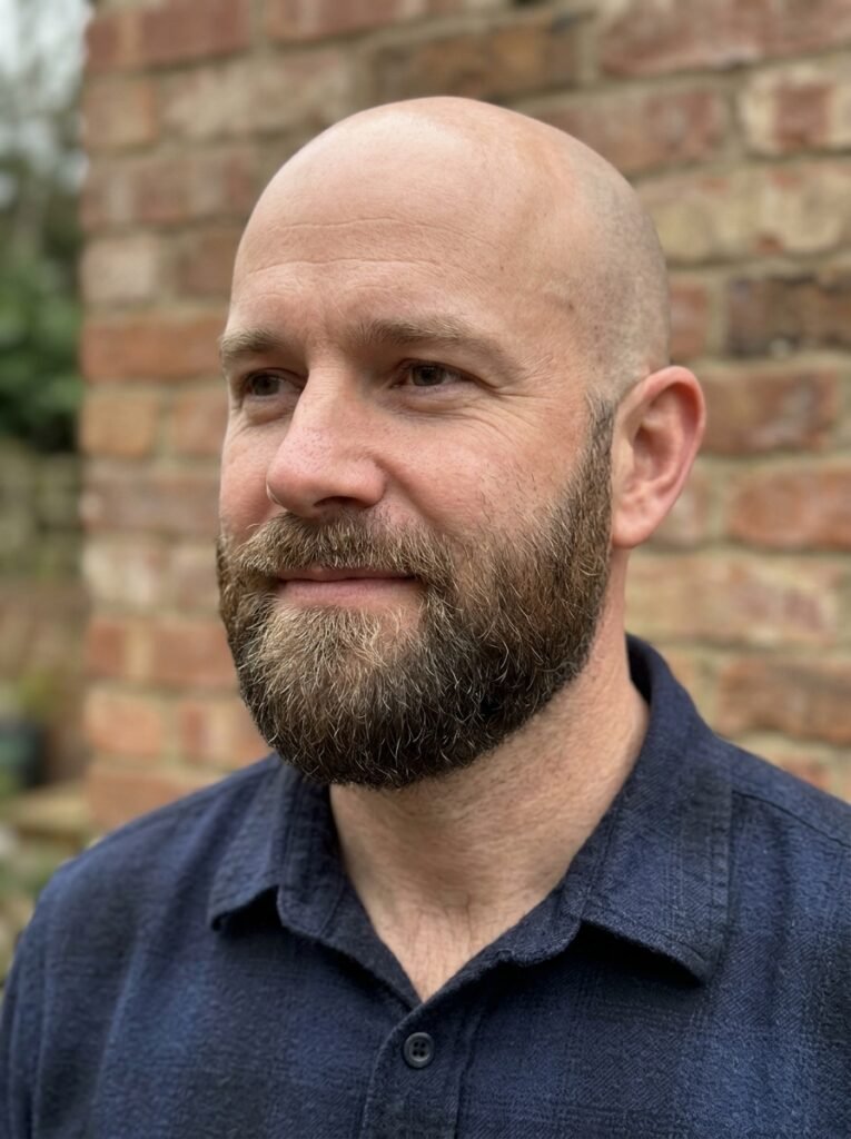 Natural Full Beard With Rounded