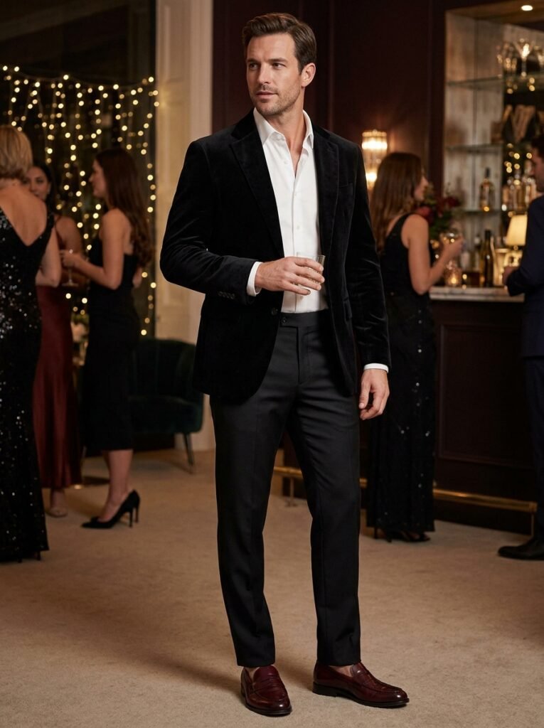 denim and diamonds party outfit men classy