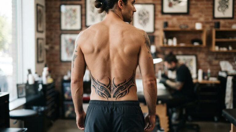 Men Lower Back Tattoo Ideas
