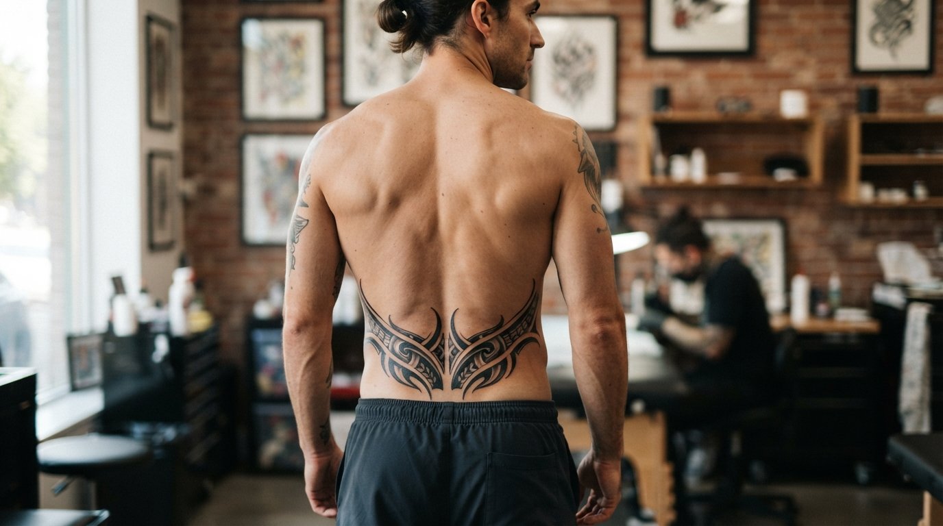 Men Lower Back Tattoo Ideas