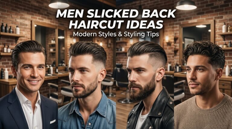 Men Slicked Back Haircut Ideas