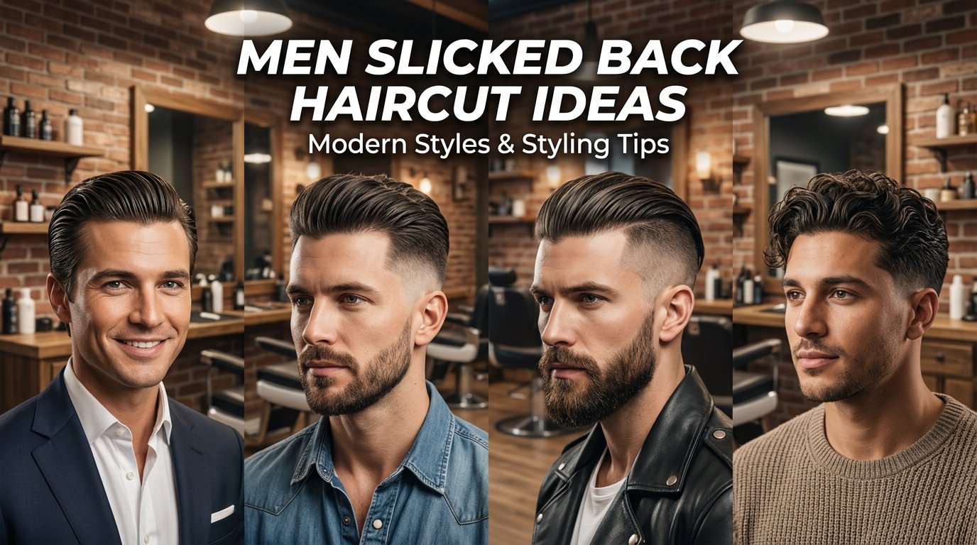 Men Slicked Back Haircut Ideas