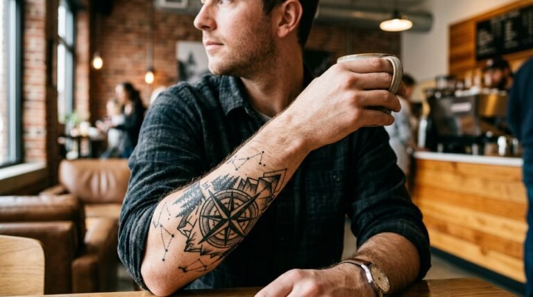 Men Outer Forearm Tattoo Ideas