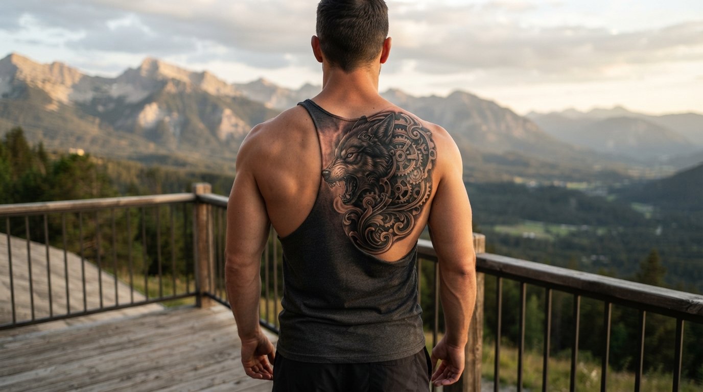 men shoulder blade tattoo ideas