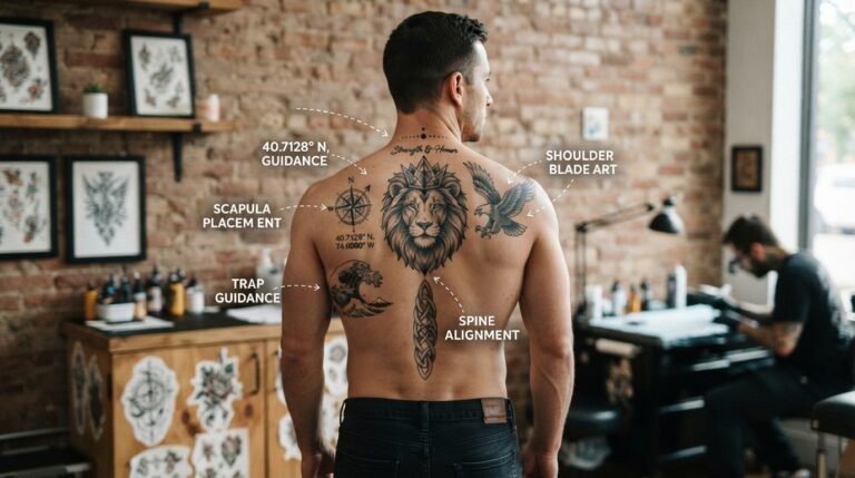 Men Upper Back Tattoo Ideas