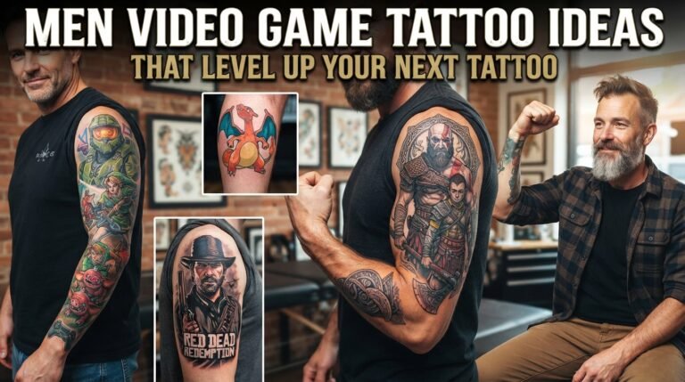 men video game tattoo ideas