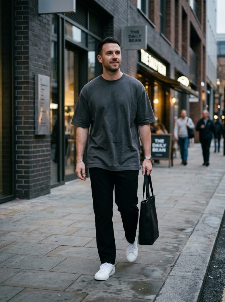 monochrome men outfit