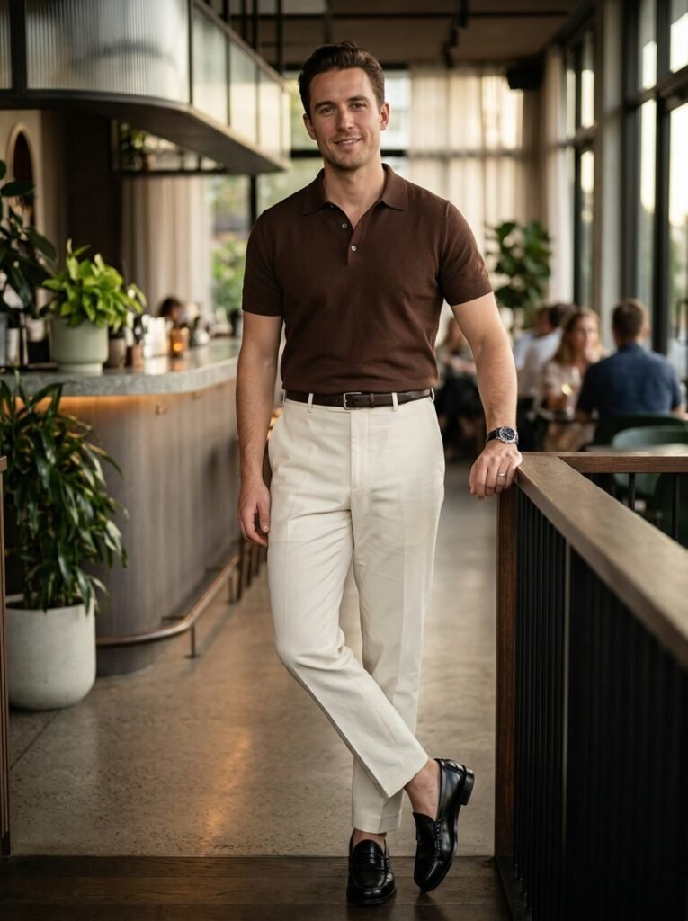 black shoes outfit men