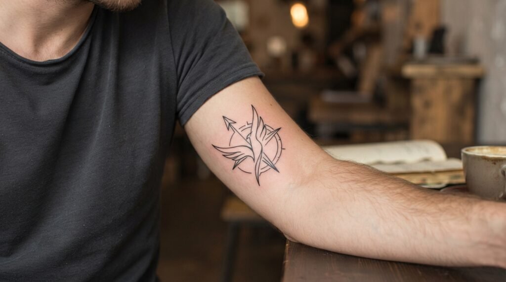 Minimal Anime Tattoo
