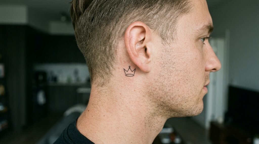 Minimal Crown Tattoo