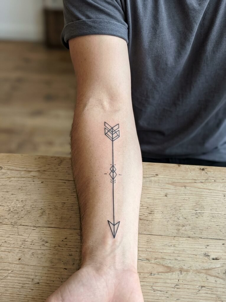minimalist forearm tattoo