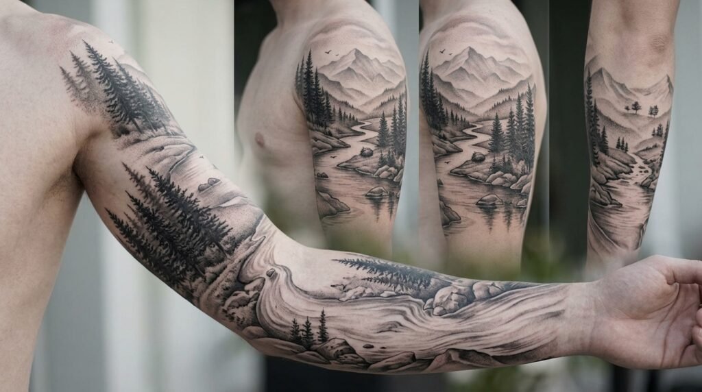 nature sleeve tattoo
