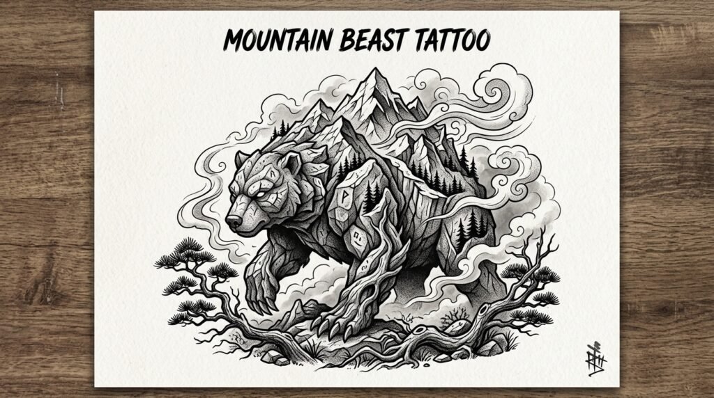 Mountain Beast Tattoo