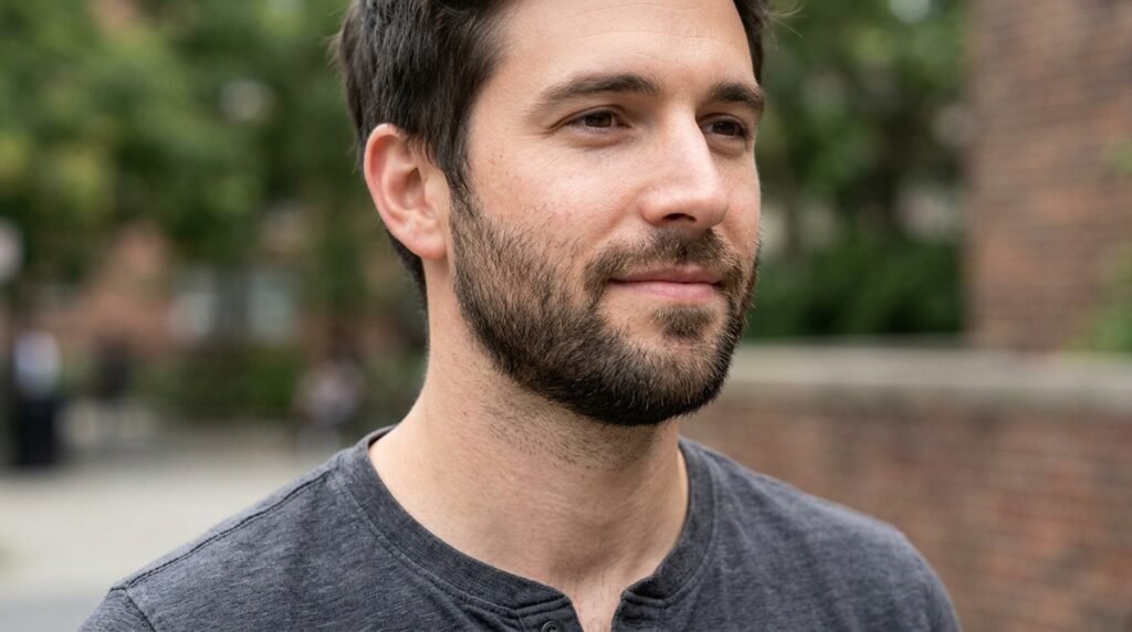 natural trimmed beard