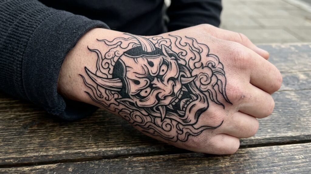 Anime Hand Tattoo