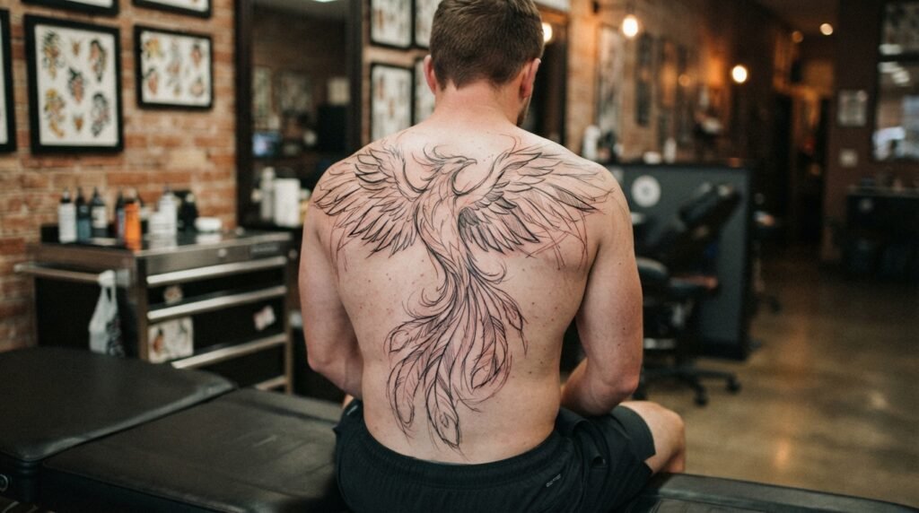 Phoenix Back Sketch